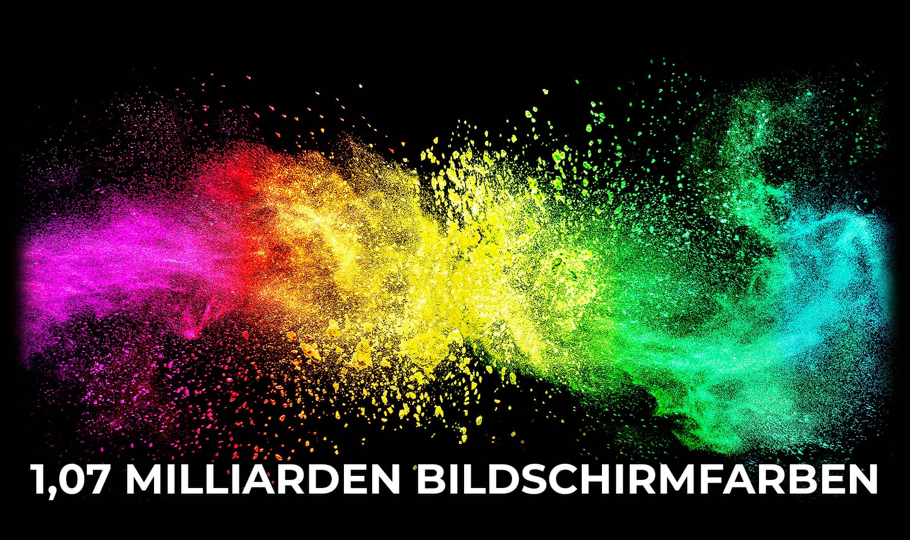 Farbsprueher, um 1,07 Milliarden Farben darzustellen
