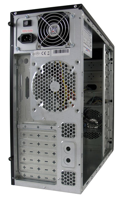 Rückansicht von PC-Gehäuse 649B