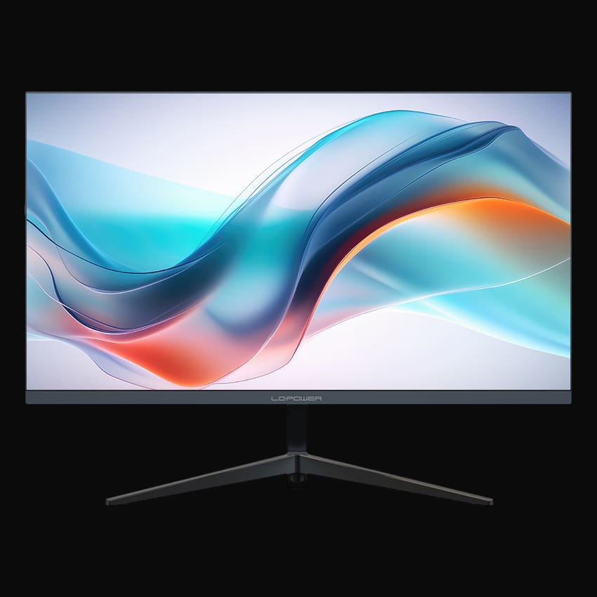 LC-M22-FHD-75 Monitor mit grauem Hintergrund von vorne