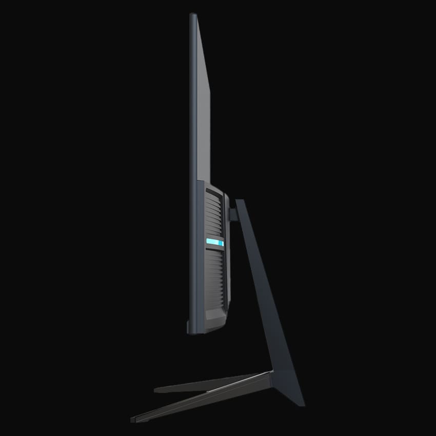 LC-M22-FHD-75 Monitor mit grauem Hintergrund von rechts