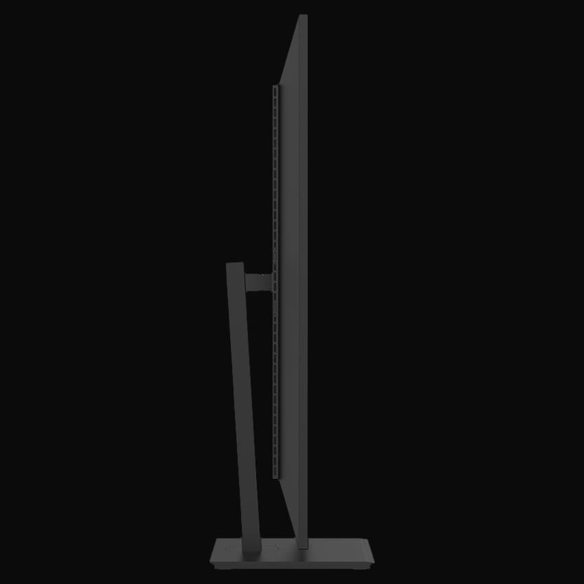 LC-M29-UW-UXGA-75 Monitor mit grauem Hintergrund hochkant von links