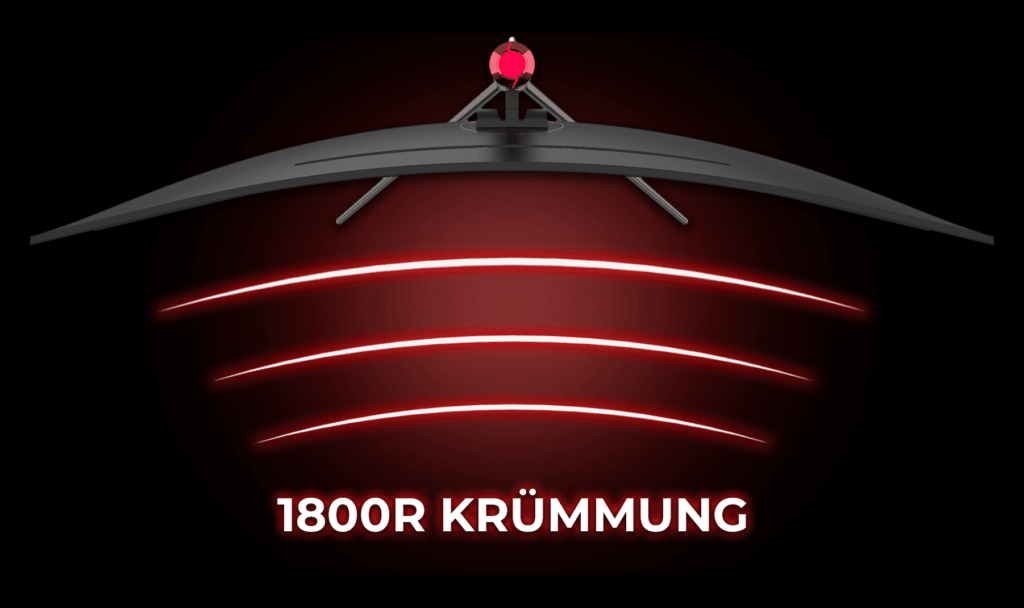 Der LC-M49-DQHD-120-C-Q Monitor hat eine 1800R Kruemmung