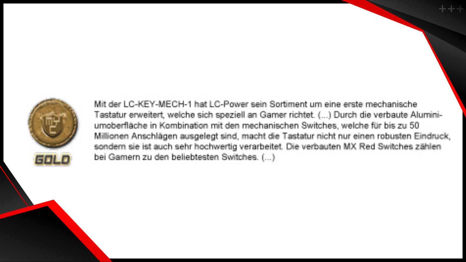 LC KEY MECH 1 myc media.de review