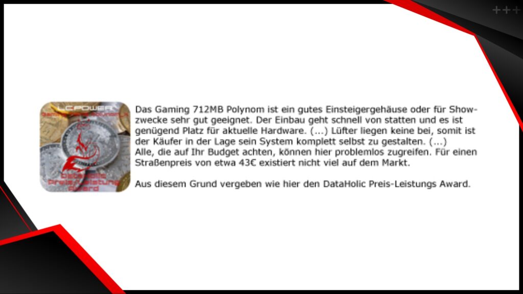 Review Gehaeuse 712MB Polynom X dataholic.de