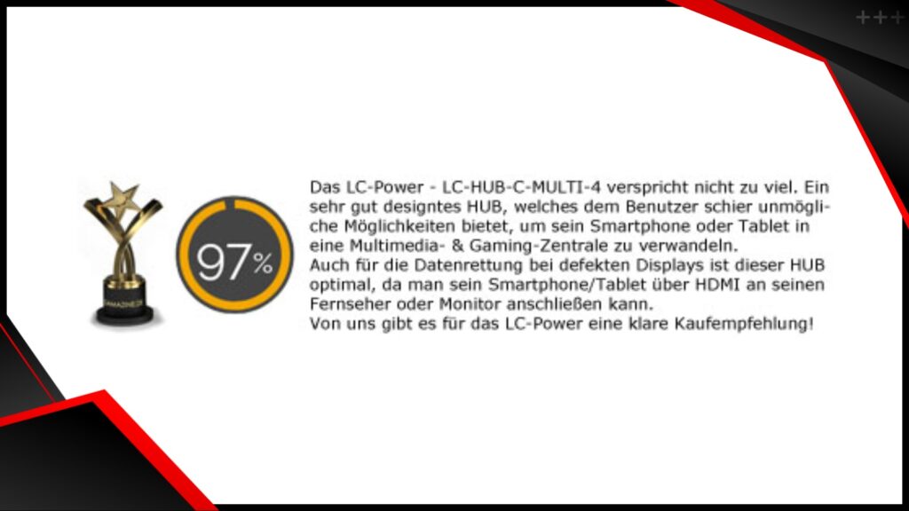 Review zum LC-HUB-C-MULTI-4