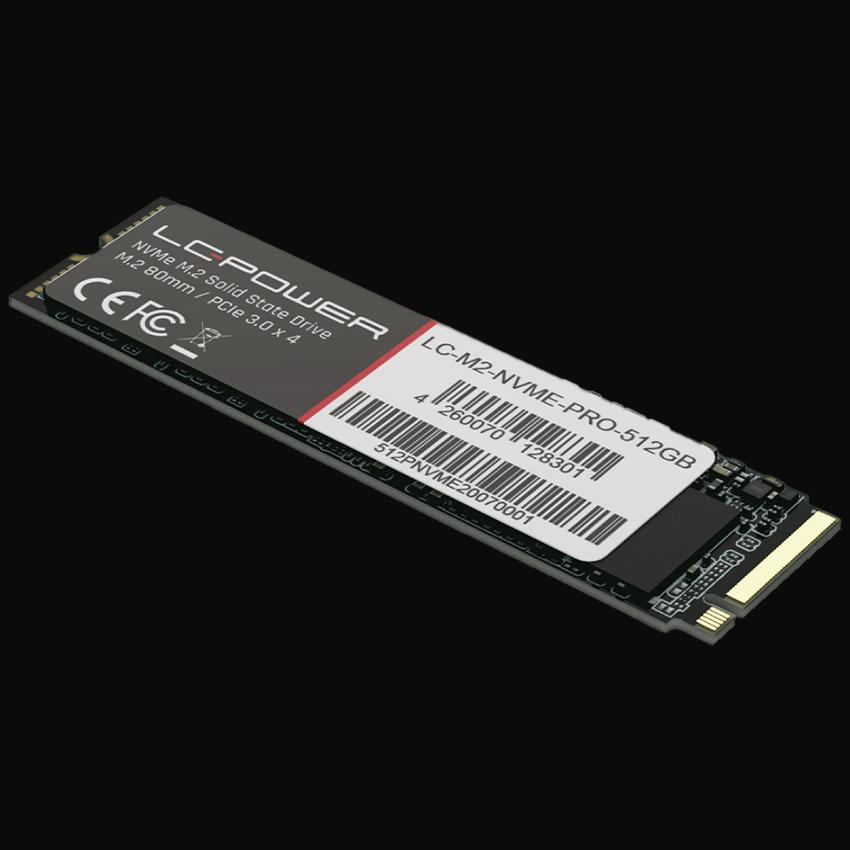 LC-M2-NVME-PRO-512GB seitliche Perspektive