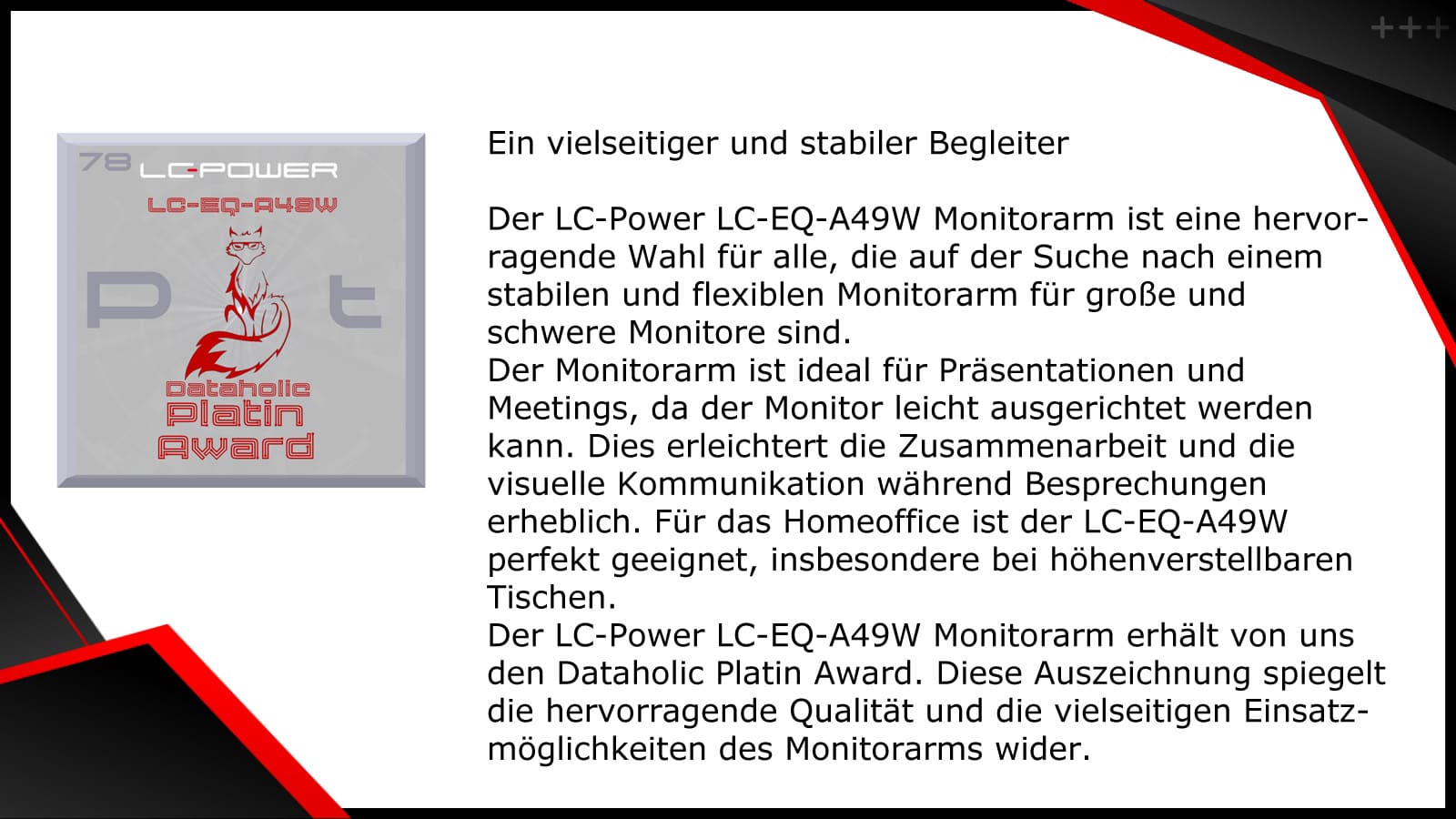 Dataholic LC EQ A49W review