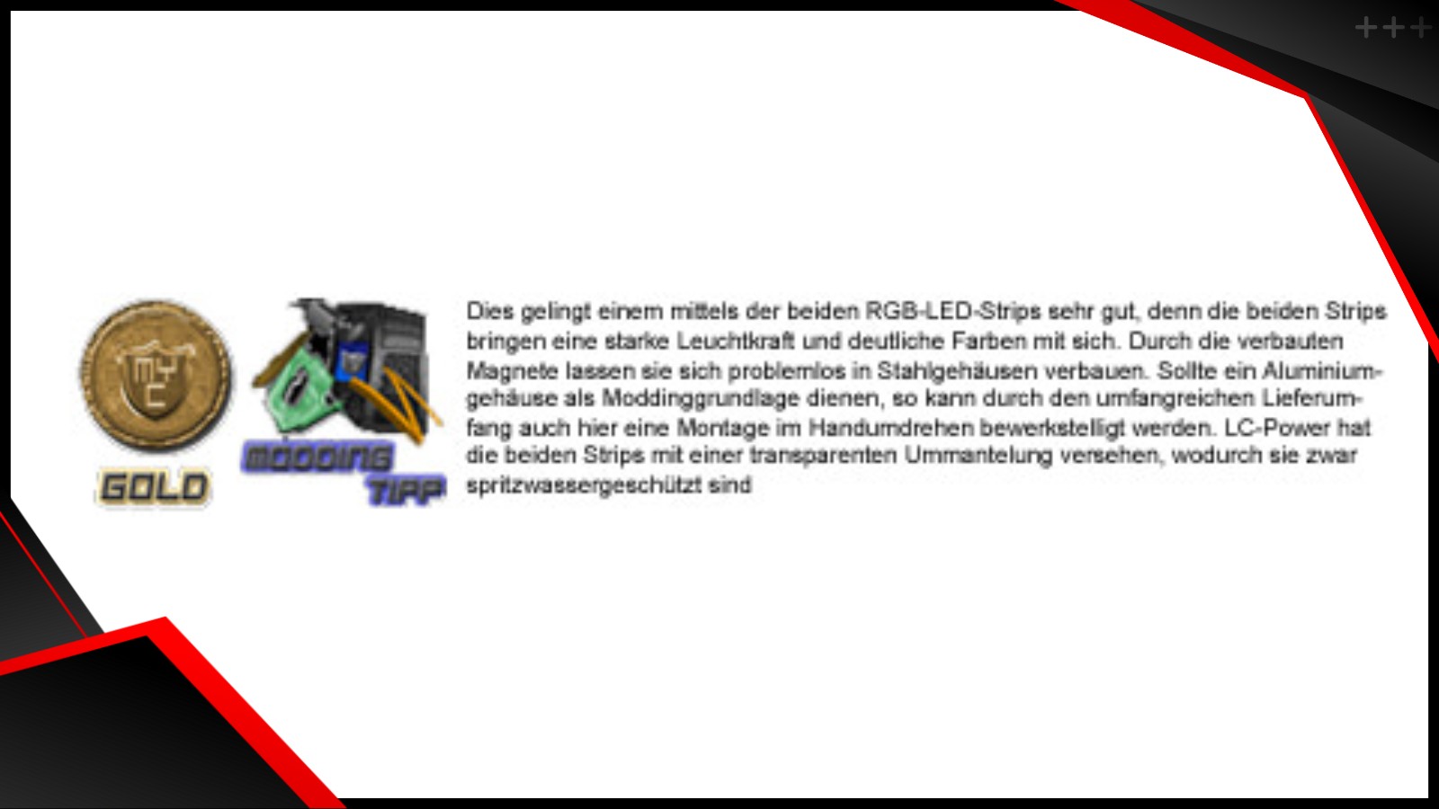 LC PCI LED textreview myc media.de