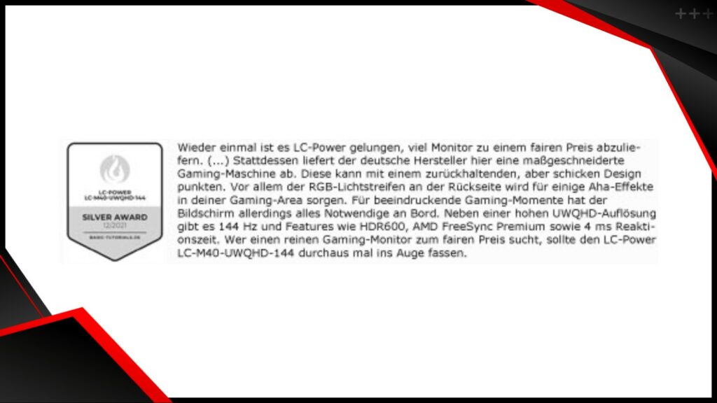 Review_LC-M40-UWQHD-144_Basis-tutorials.de