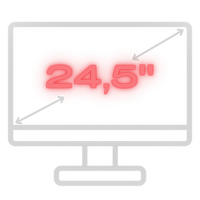 icons 25Zoll flat website lc power