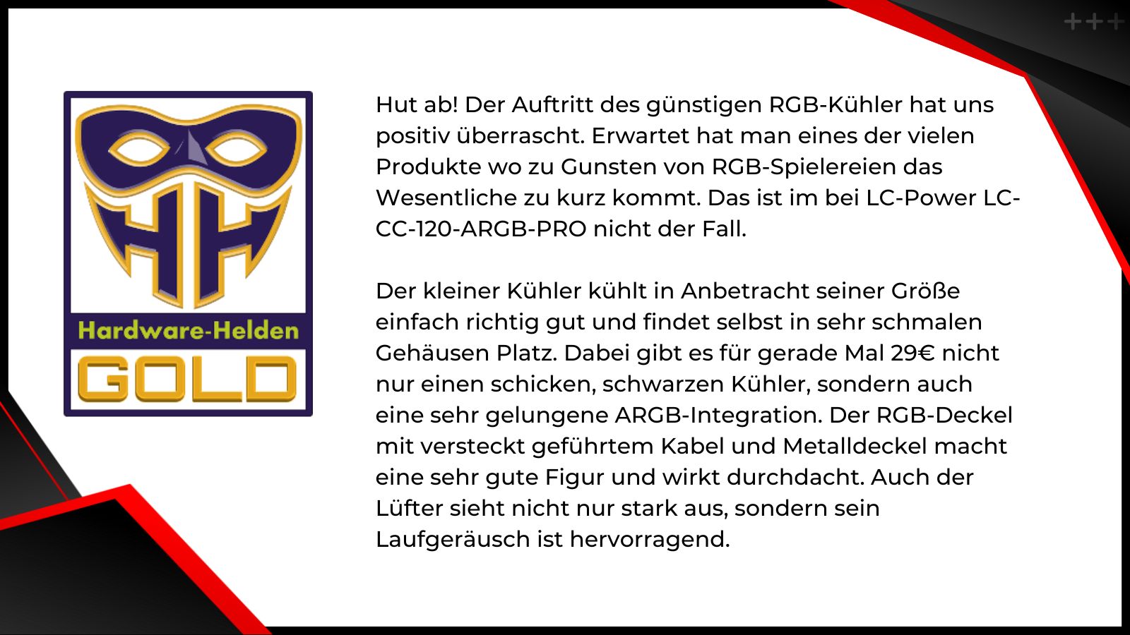 LC CC 120 ARGB PRO review hardware helden