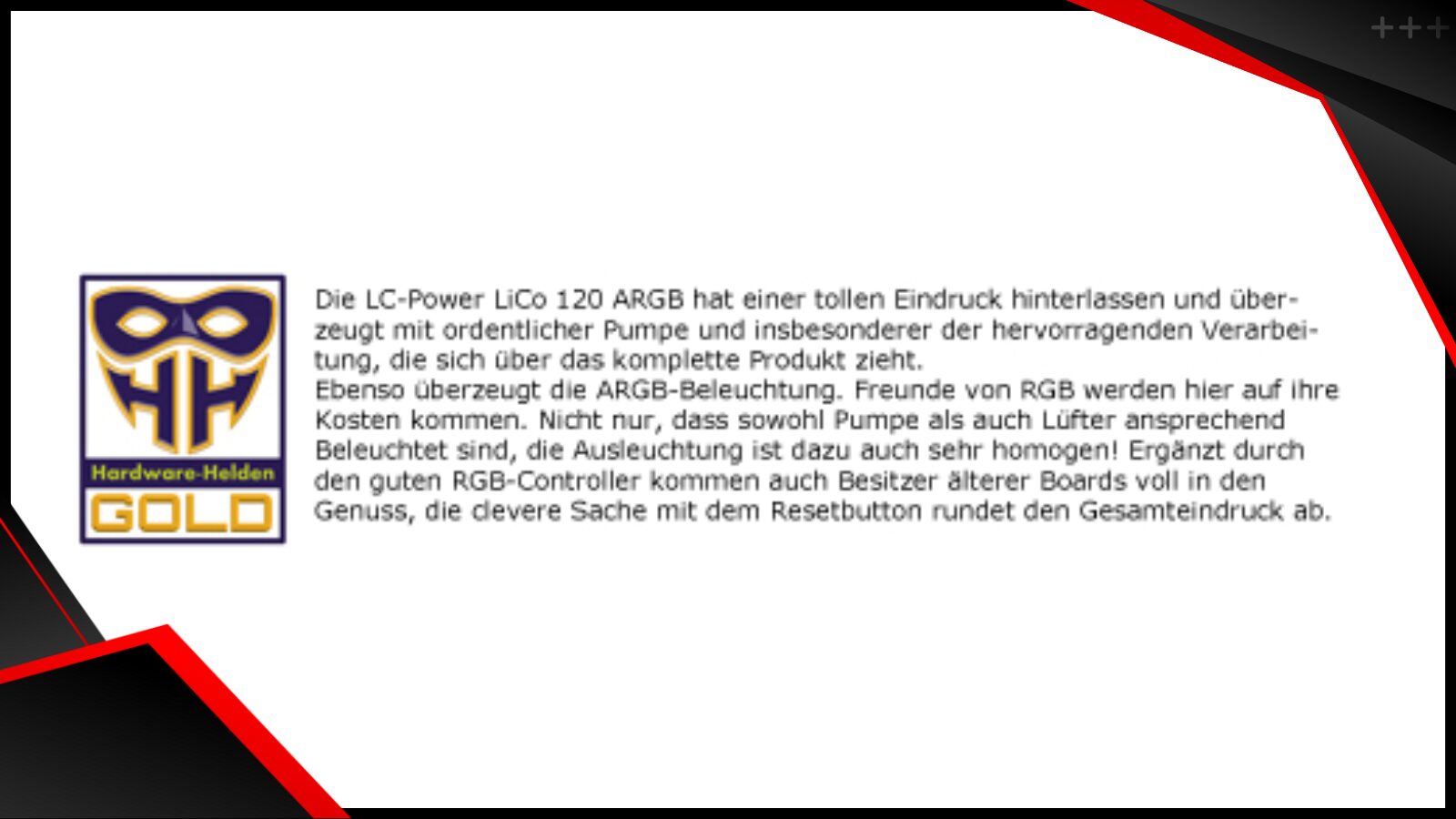 LC CC 120 LiCo ARGB review Hardware Helden