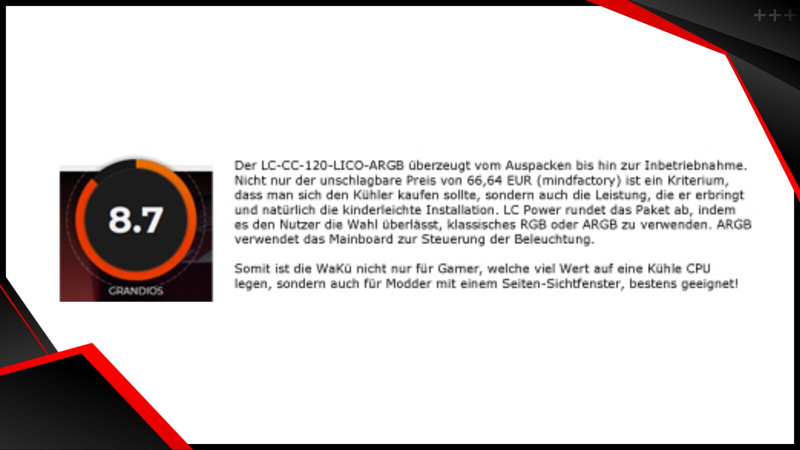 LC CC 120 LiCo ARGB review