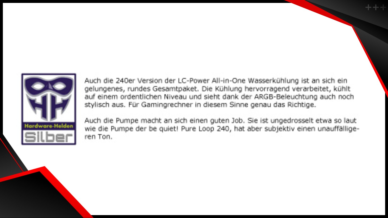 LC CC 240 LiCo ARGB review Hardware Helden