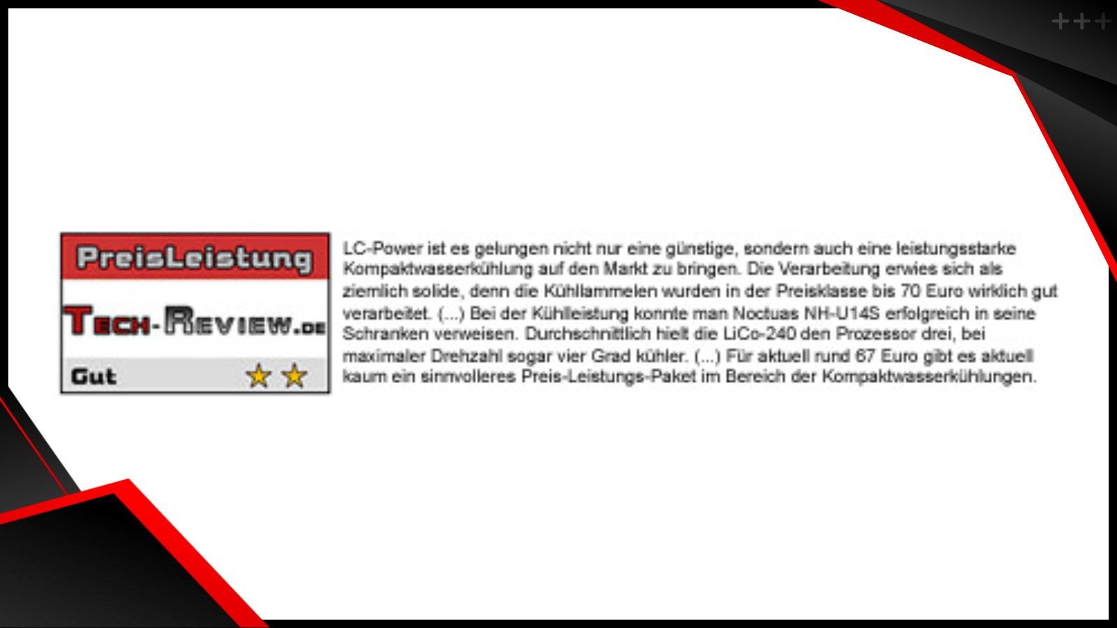 LC CC 240 LiCo review Tech Review.de