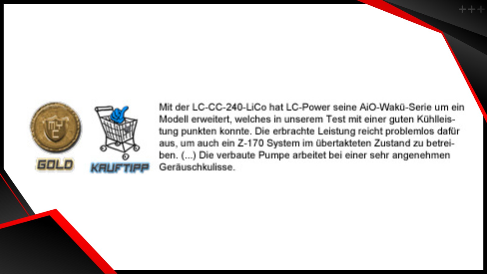 LC CC 240 LiCo review myc media.de