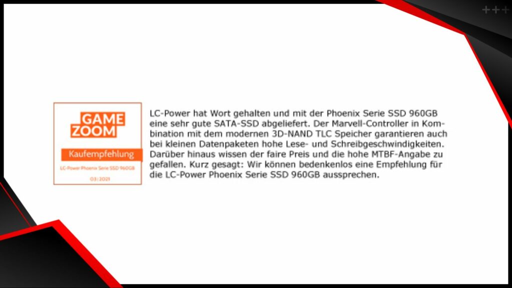 LC SSD 960GB Review 2