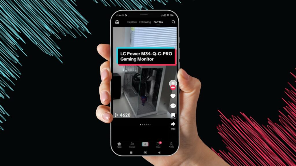 Review Gaming Monitor LC M34 Q C PRO TikTok 1
