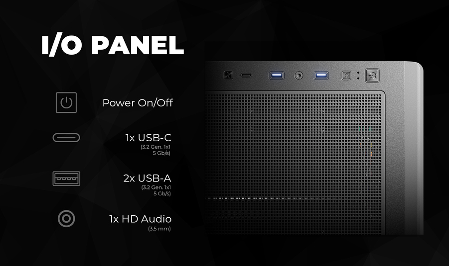 811B Case Features Small IO Panel