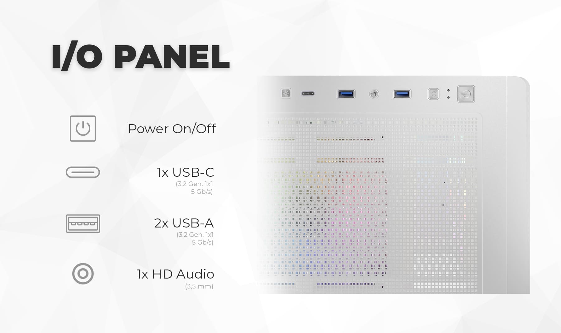 811W Case Features Small IO Panel