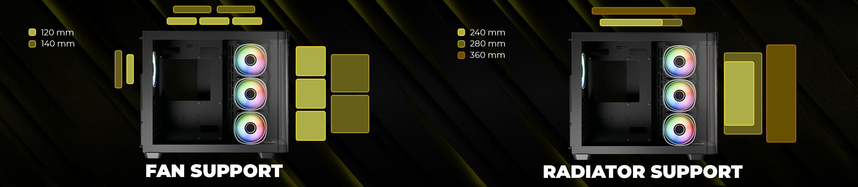 8001B Case Features Big Fan Radiator Support 2