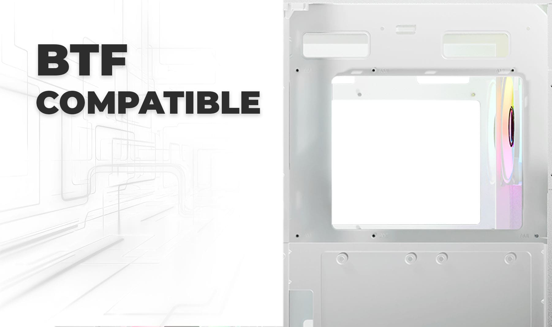 8001W Case Features Small BTF 1