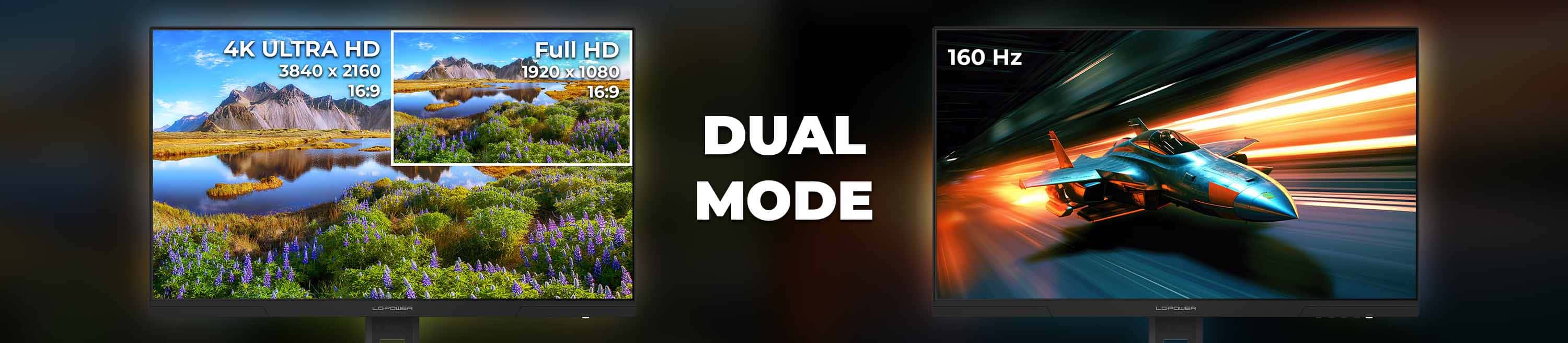 LC M27UFD Feature Dual Mode Big 2 4