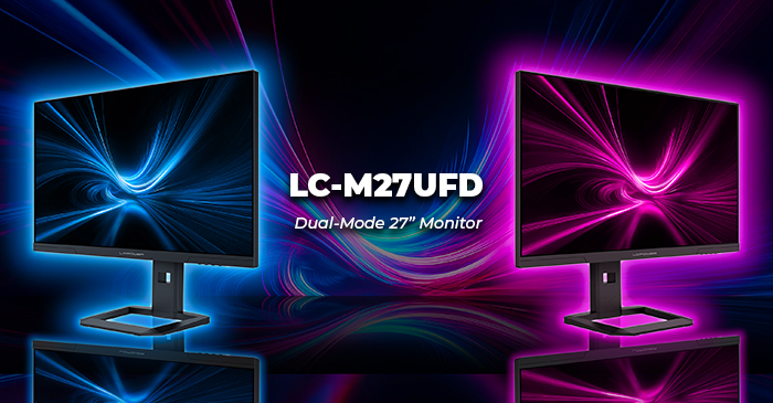 Brandneuer 27-Zoll-Dual-Mode-Monitor von LC-Power